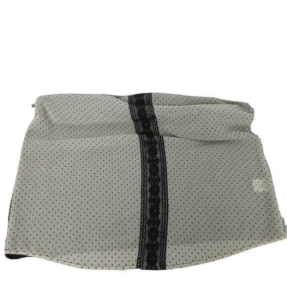 Max and Riley Blouse Size Medium Black Ivory Polka Dot Sheer Sleeveless Dressy - Picture 5 of 5